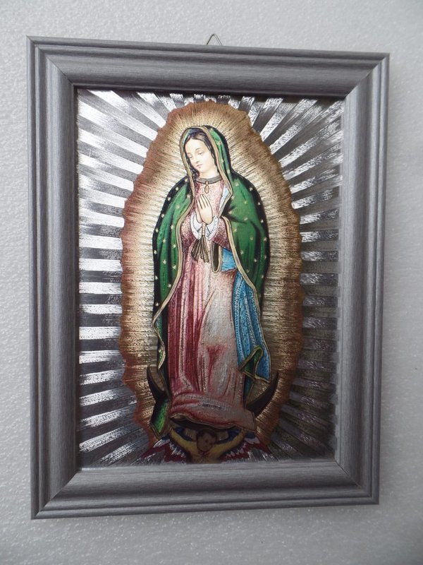 Bild Maria von Guadalupe mit Rahmen Alubild