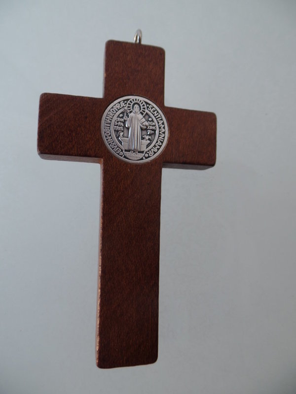 St. Benedikt-Kreuz 8 cm Nr. C 8/4,5 Dunkelbraun Ablasskreuz