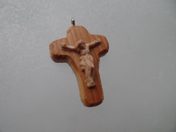 Rosenkranz-Kreuz Nr.: M aus Edelholz 4 cm
