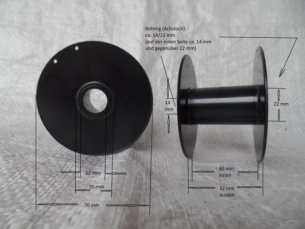 30 mm Spule Kunststoff 1 Stück