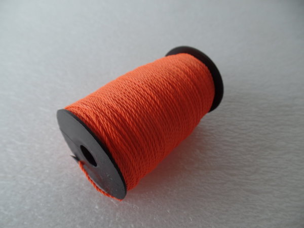 100 mtr. 1 mm rund gedreht Polyamid Seil PA Kordel orange