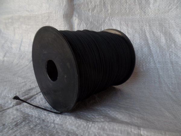 500 m 0,8 mm Polyester Seil Kordel schwarz Flechtgarn Plissee Schnur Rollo Jalosette