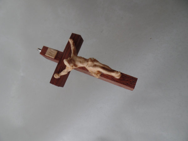 Rosenkranz-Holz-Kreuze 5,5 cm mit Christus Oberammergau 2022